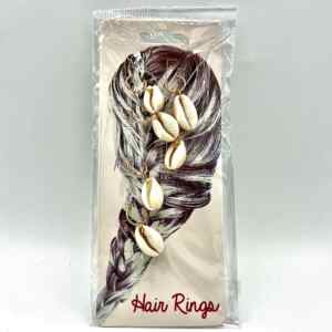 ACCESSOIRE ANNEAUX AVEC CAURIS x 12