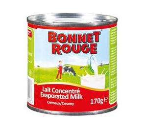 LAIT CONCENTRE NON SUCRE BONNET ROUGE 170g (x24)