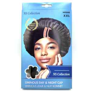 ACCESSOIRE BONNET XXL SATIN NOIR NS 3595 (PAR 6) SANA