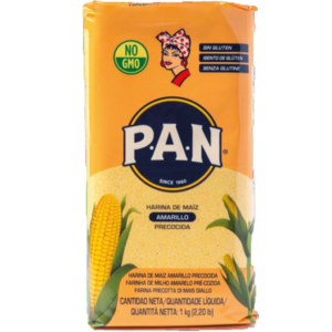 FARINE DE MAÏS JAUNE PAN 1Kg (x10) SACHET ORANGE