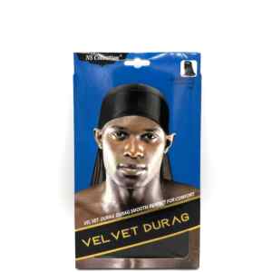 ACCESSOIRE DURAG VELVET NOIR NS 026 (x6)