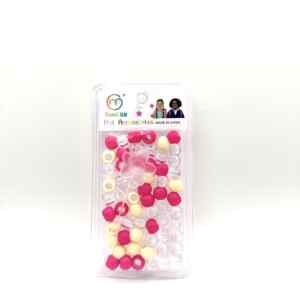 ACCESSOIRE PERLE BEAD KIT ROSE + BEIGE + TRANSPARENT
