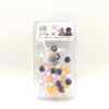 ACCESSOIRE PERLE BEAD KIT ORANGE + GRIS + TRANSPARENT