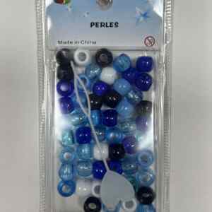 ACCESSOIRE PERLE TRANSPARENT + BLEU (R14)