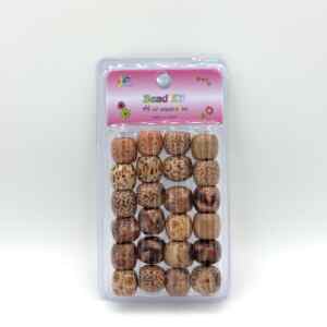 ACCESSOIRE PERLE EN BOIS BEAD KIT MOTIF MIX