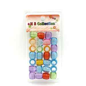 ACCESSOIRE PERLE NS139 TRANSPARENT MULTICOULEUR