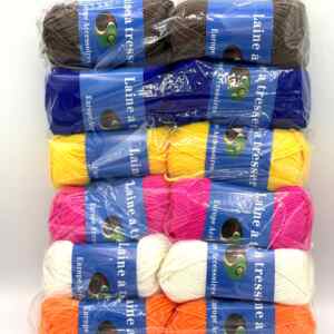 ACCESSOIRE LAINE A TISSER COULEUR X12