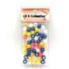 ACCESSOIRE PERLE N-71 BLEU+ROSE+JAUNE+BLANC