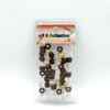 ACCESSOIRE PERLE N-17 OR+MARRON+TRANSPARENT