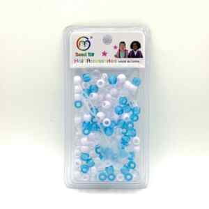 ACCESSOIRE PERLE BEAD KIT BLANC + BLEU + TRANSPARENT