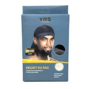 ACCESSOIRE DURAG VELVET NOIR (x12)