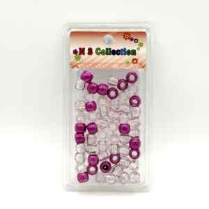 ACCESSOIRE PERLE NO 102 DIAMANT VIOLET + ROSE + TRANSPARENT