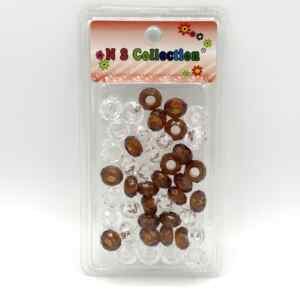 ACCESSOIRE PERLE NO 111 DIAMANT MARRON+ TRANSPARENT