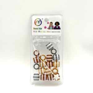 ACCESSOIRE PERLE BEAD KIT MELON MARRON + GRIS