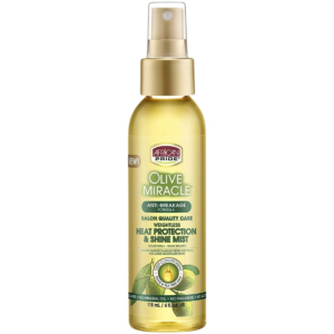 AFRICAN PRIDE OLIVE MIRACLE HEAT PROTECTION SHINE MIST 4oz*